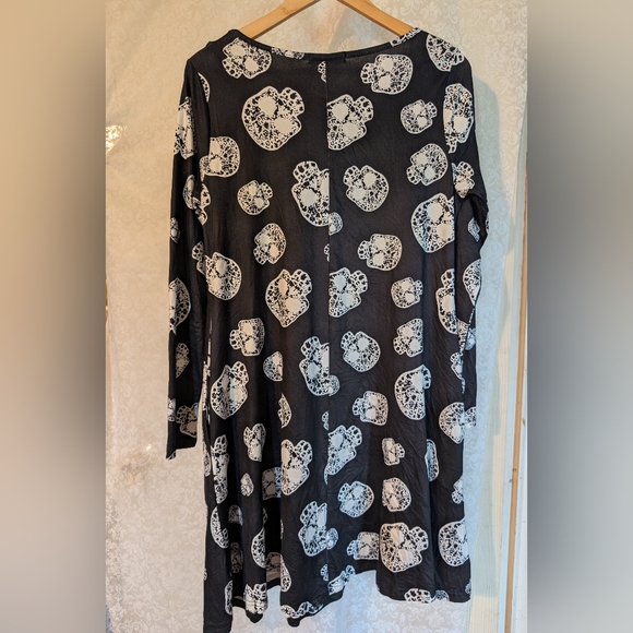 Zeagoo Black & White‎ Skull Dress Sz. Medium - Picture 12 of 13